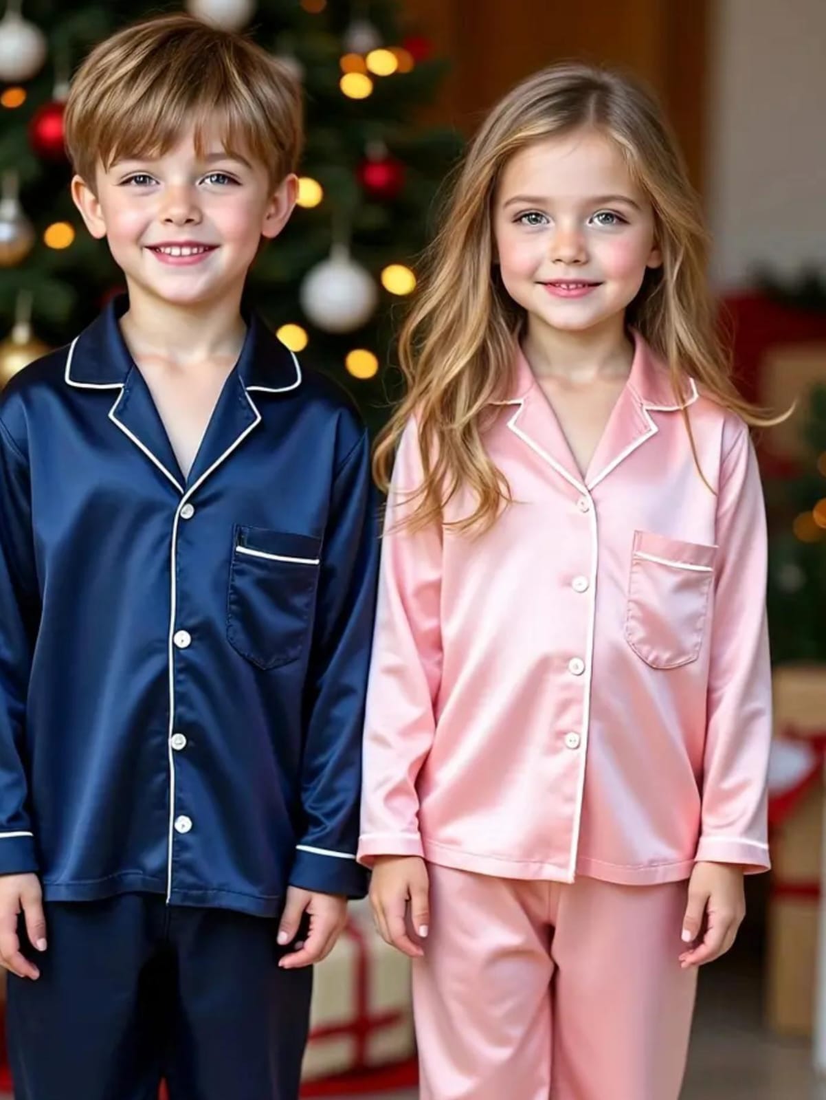 Pijamas en Satín para Niños - Suavidad y Estilo para Dormir - Imagen 12